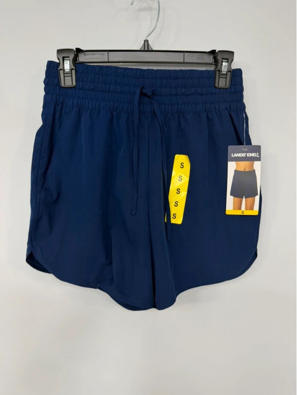 Lands' End Navy Quick Dry Athletic Shorts Size Small